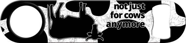 Cow Tipping Custom Bottle Opener Back