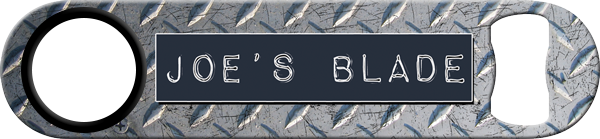 Dont Mess With The Bartender Blade Standard Custom Bottle Opener Back