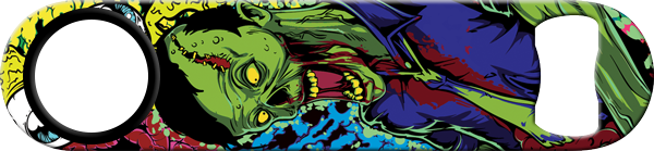 Eye Heart Zombies Custom Bottle Opener Back
