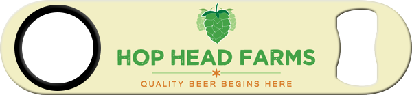Hop Head Farms Standard Custom Bottle Opener Back