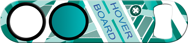 Hover Board Standard Custom Bottle Opener Back Front