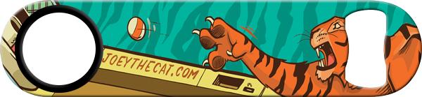 Joey The Cat Standard Custom Bottle Opener Front