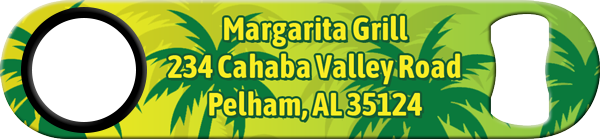 Margarita Grill Standard Custom Bottle Opener Back