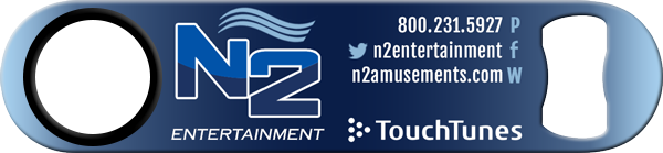 N2 Entertainment Standard Custom Bottle Opener Front