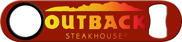 Outback Steakhouse Standard Custom Bottle Opener Back