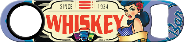 Sunday Funday Whiskey Standard Custom Bottle Opener Back