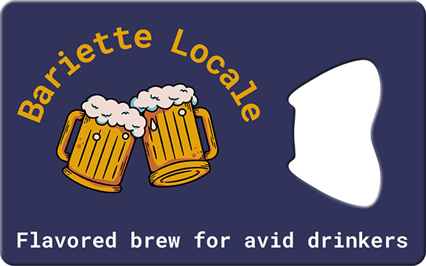 Bariette Locale Business Card Bottle Opener Front