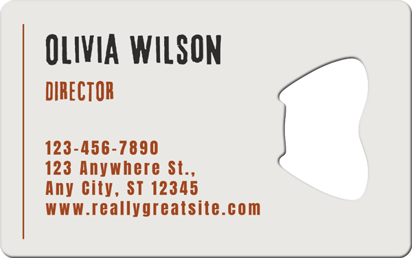 Craft Beer Business Card Bottle Opener Back