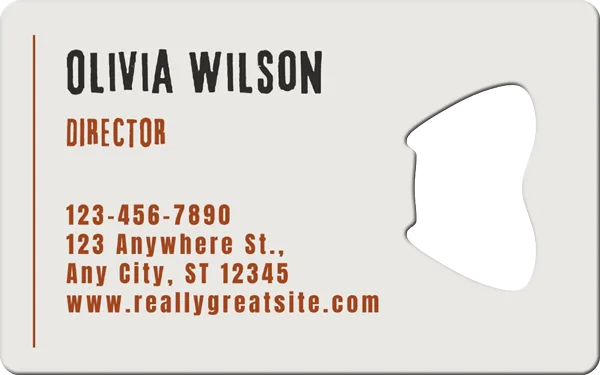 Craft Beer Business Card Bottle Opener Back