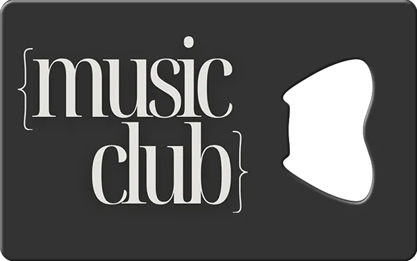 Music Club Business Card Bottle Opener Front
