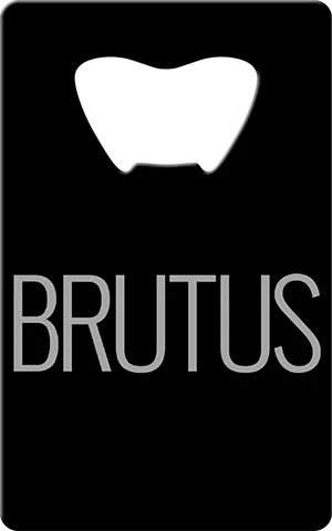 Brutus Card Bottle Opener Back