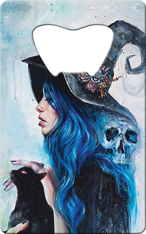 La Bruja Card Bottle Opener Front