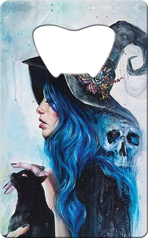 La Bruja Card Bottle Opener Front