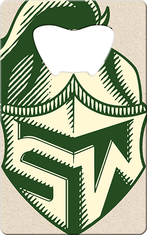 Slammit Green Tea Shot Whiskey Card Bottle Opener Front