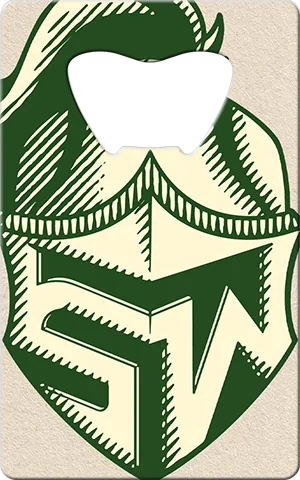 Slammit Green Tea Shot Whiskey Card Bottle Opener Front
