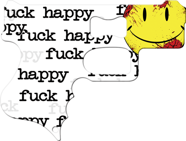 Fuck Happy Gun Bottle Opener Front