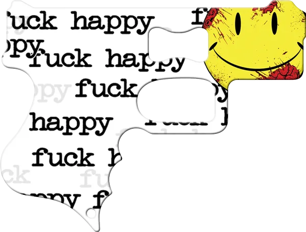 Fuck Happy Gun Bottle Opener Front
