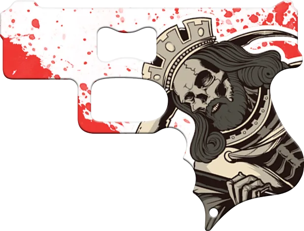 Royal Skulls Gun Bottle Opener Back