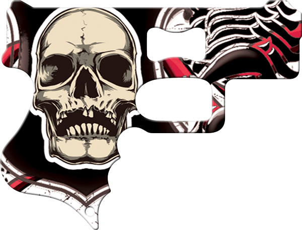 Royal Skulls Gun Bottle Opener Front