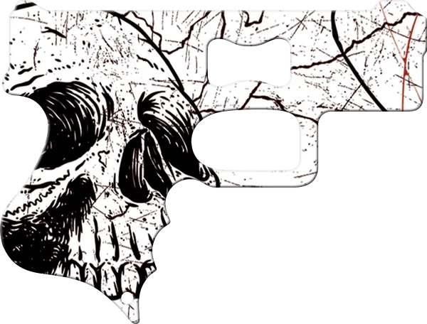 Skull Chaos Gun Bottle Opener Front