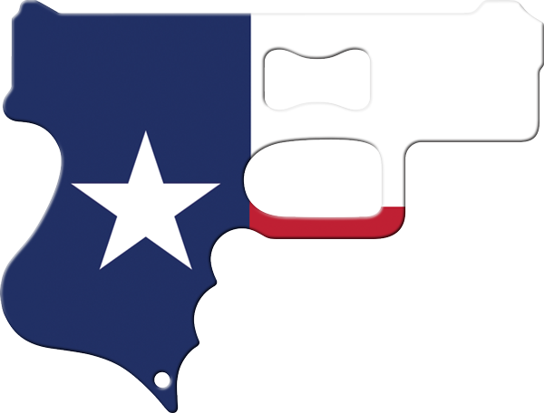 Texas Flag Gun Bottle Opener Front