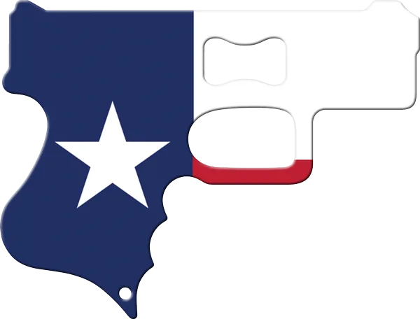 Texas Flag Gun Bottle Opener Front