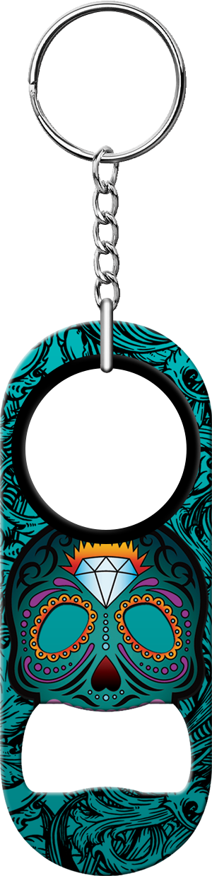 Day Of The Dead Bartender Mini Bottle Opener Front
