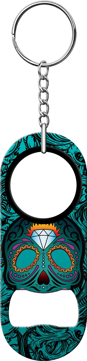 Day Of The Dead Bartender Mini Bottle Opener Front