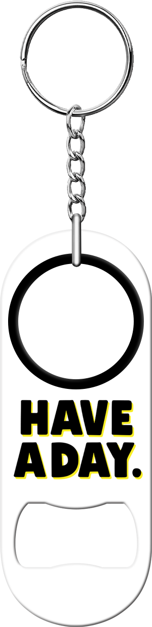Have A Day Smiley Bartender Mini Bottle Opener Back