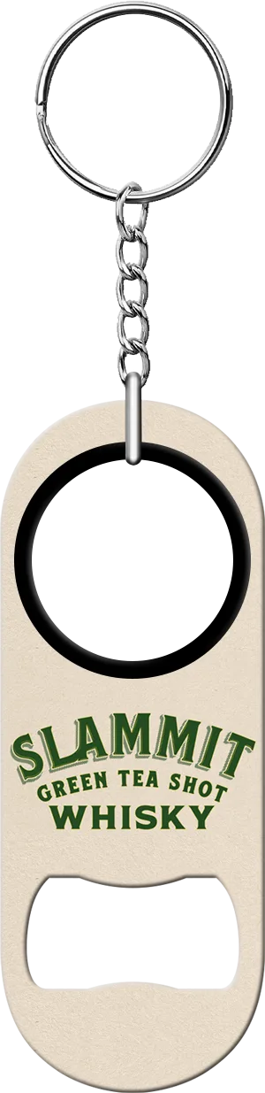 Summit Green Shot Whiskey Bartender Mini Bottle Opener Back