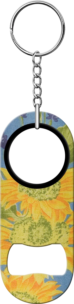 Sunflowers Bartender Mini Bottle Opener Front
