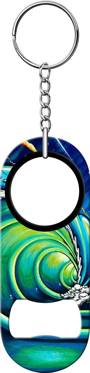 Sunrise Surfer Mini Bottle Opener Back