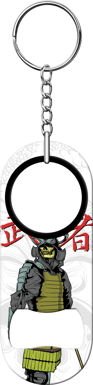 Undead Samurai Bartender Mini Bottle Opener Front
