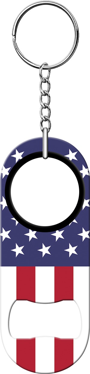 United States Flag Bartender Mini Bottle Opener Front