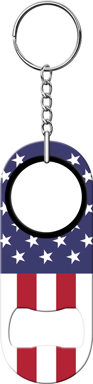 United States Flag Bartender Mini Bottle Opener Front