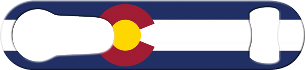 Colorado Flag Mile High Pour Spout Remover Custom Bottle Opener Front
