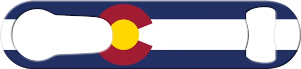 Colorado Flag Mile High Pour Spout Remover Custom Bottle Opener Front