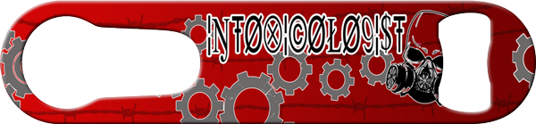 Intoxicologist Bartender Pour Spout Remover Custom Bottle Opener Front