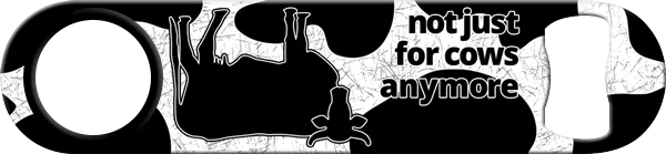 Cow Tipping Custom Bottle Opener Back