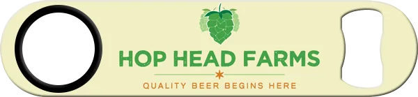 Hop Head Farms Standard Custom Bottle Opener Back
