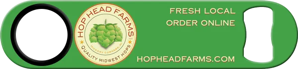 Hop Head Farms Standard Custom Bottle Opener Front