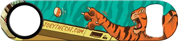 Joey The Cat Standard Custom Bottle Opener Front