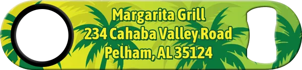 Margarita Grill Standard Custom Bottle Opener Back