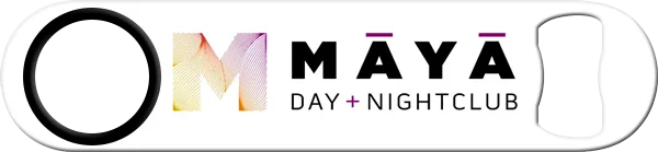 Maya Day Nightclub Standard Custom Bottle Opener Front