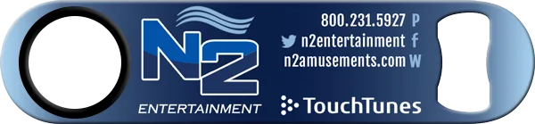 N2 Entertainment Standard Custom Bottle Opener Front