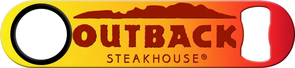 Outback Steakhouse Standard Custom Bottle Opener Front