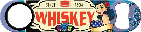 Sunday Funday Whiskey Standard Custom Bottle Opener Back
