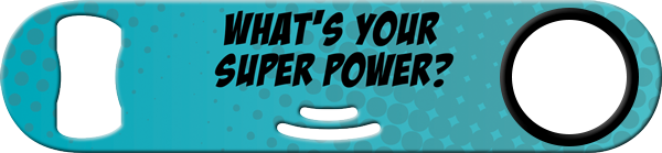 Bartender Superpower Strainer Bottle Opener Back