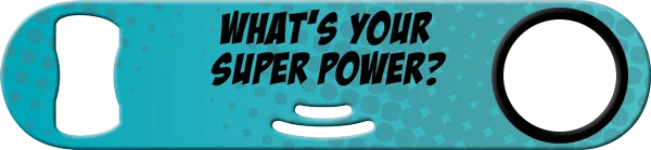Bartender Superpower Strainer Bottle Opener Back