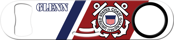 Coast Guard Strainer Bottle Opener Back